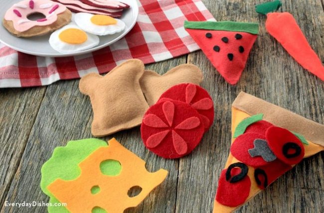 Soft Felt Play Food Medley