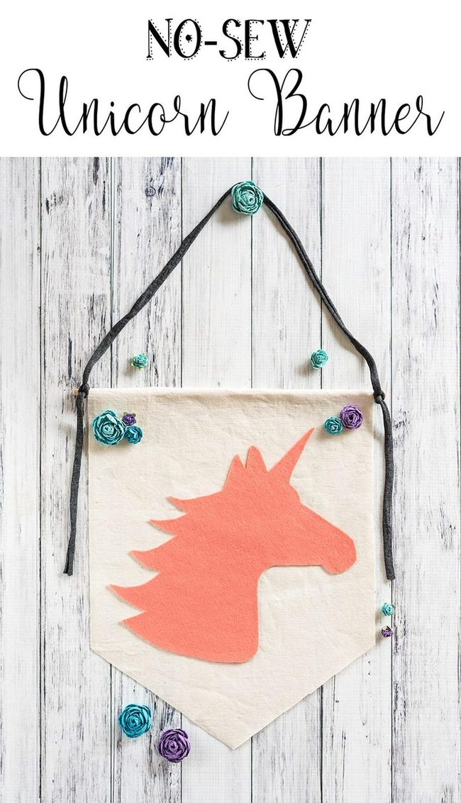 Coral Unicorn Cream Banner