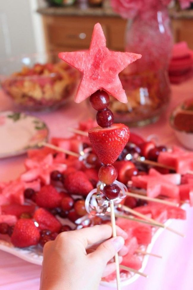 Star-Shaped Watermelon Fruit Skewers