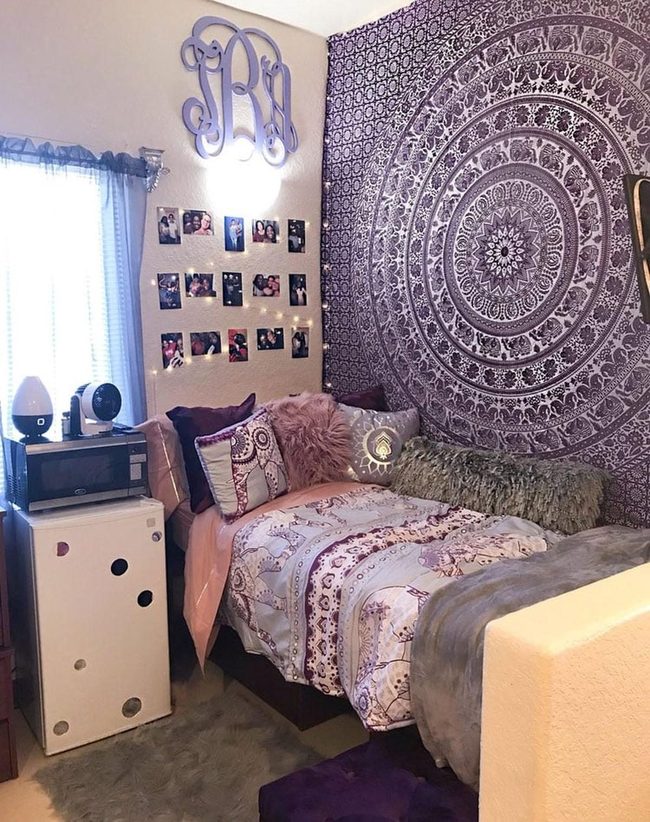Violet Tapestry Dorm Refresh