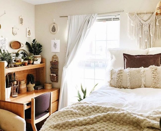 Lofted Bed Study Setup