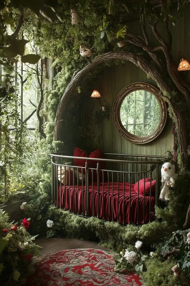 Green Nursery With Natural Light