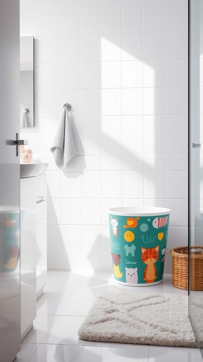 Cartoon Character Trash Bins for Kids