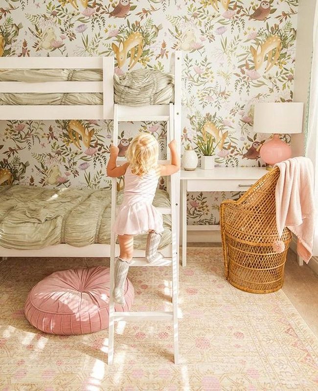 Whimsical Animals, Pink Cushions, Green Plants