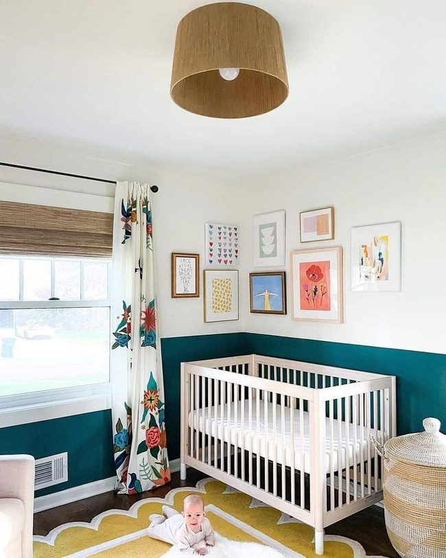 Colorful Walls, Wooden Warmth