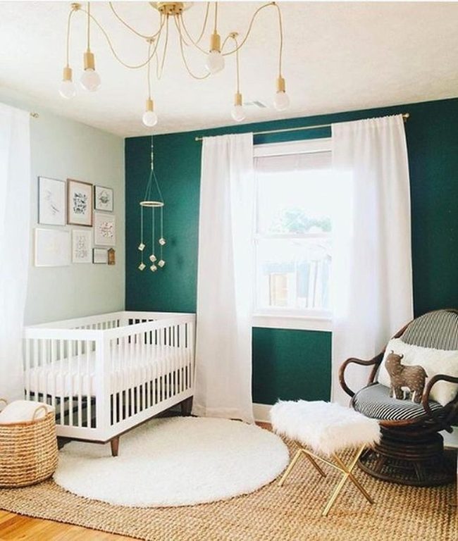 Deep Green Nursery, Edison Bulbs