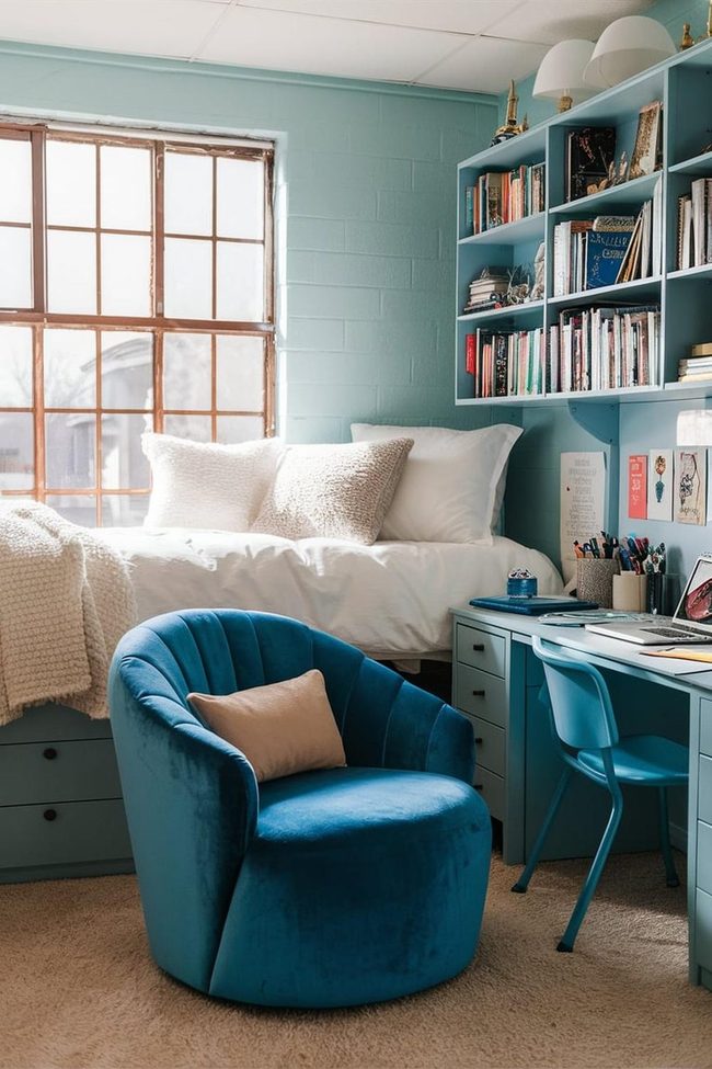 Diffused Blue Knit Layer