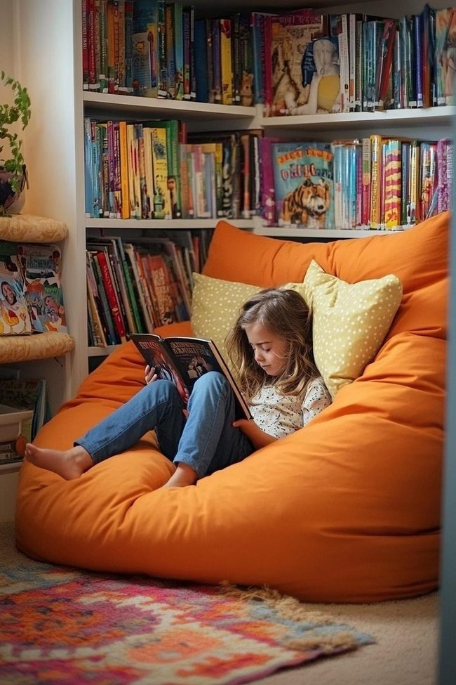 Children'S Books Under Soft Warm Light