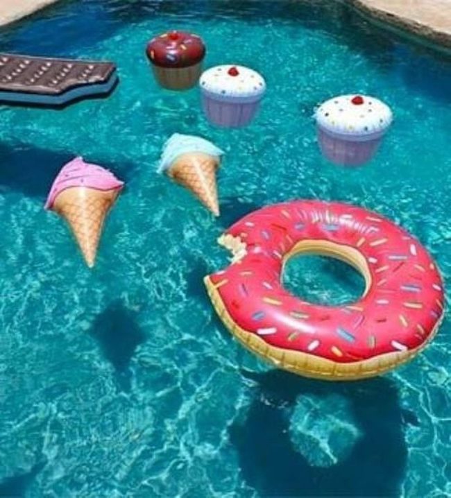 Candy-Colored Pool Floats