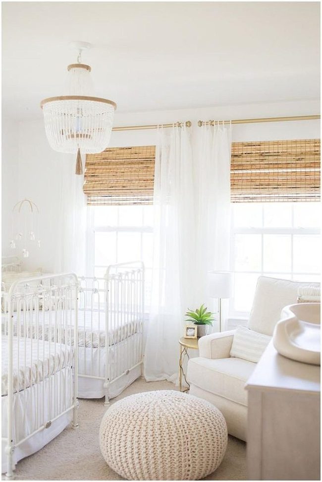 White Metal Cribs, Natural Light