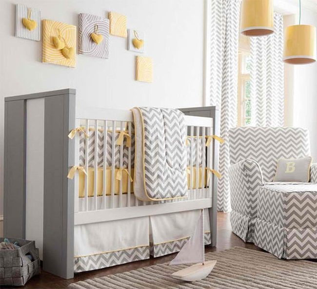 Gray Chevron Nursery Essentials