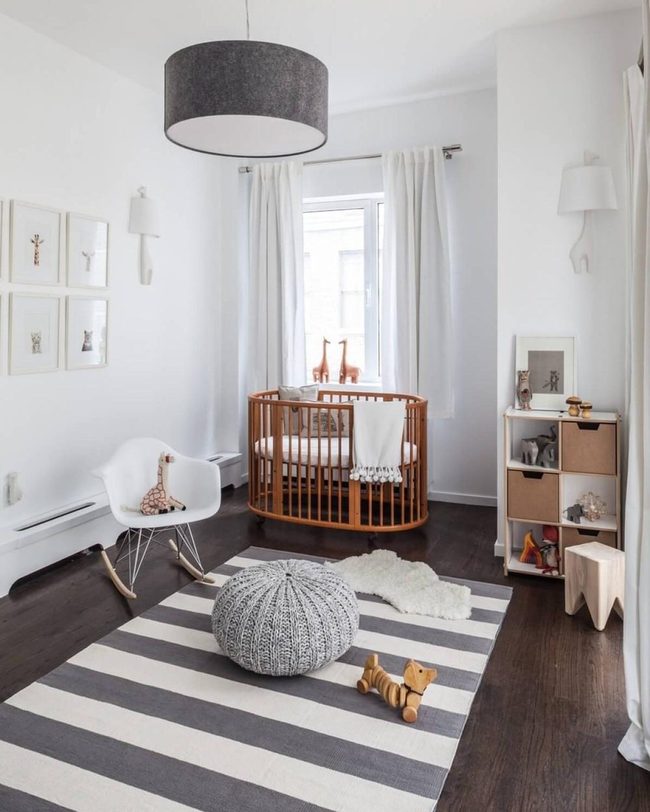 Natural Wood Scandinavian Nursery