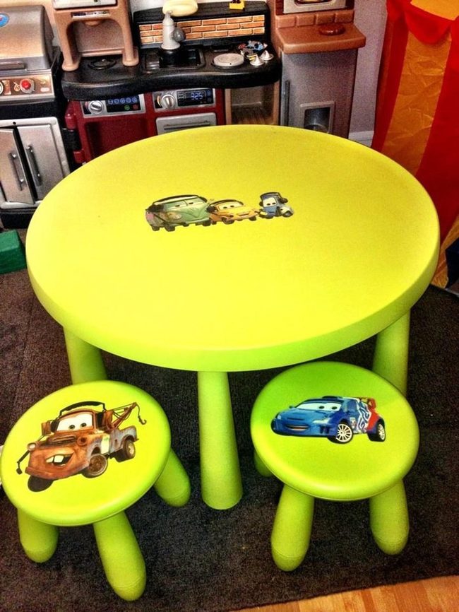 Green Car Furniture Play Zone