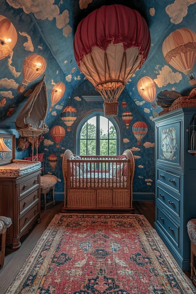 Floating Pastels Above Crib