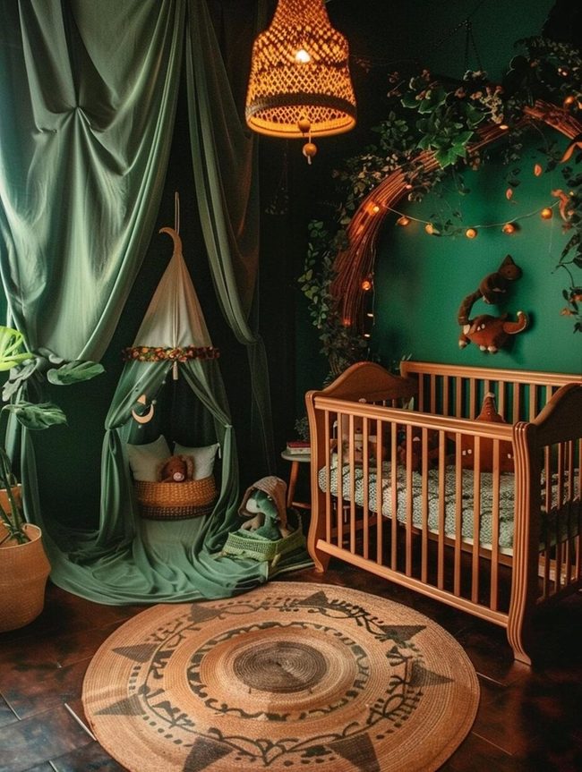 Forest Green Nursery With Pure Elements