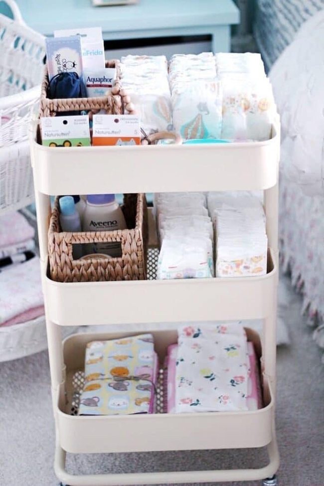 Practical Three-Tier Diaper Station