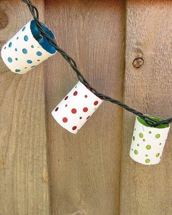 Polka Dot Paper Roll Lights