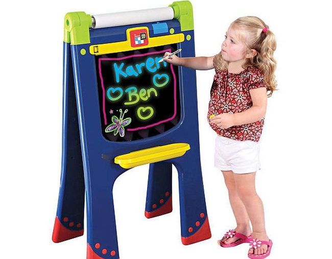 Light-Up Multi-Surface Kids Easel