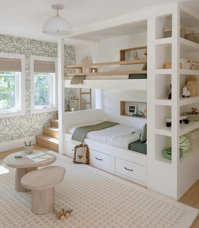 Green And Natural Wood Loft