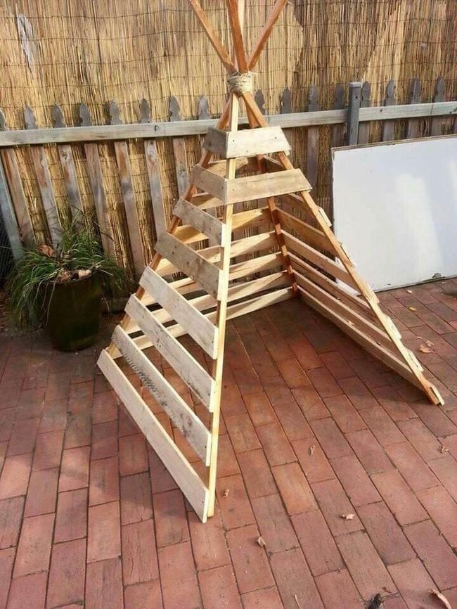 Pallet Wood Teepee Retreat