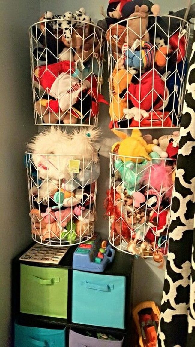 Colorful Plush Toy Baskets