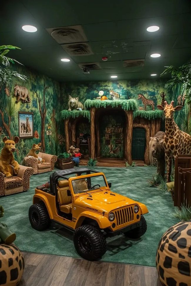 Jungle Jeep Exploration Room