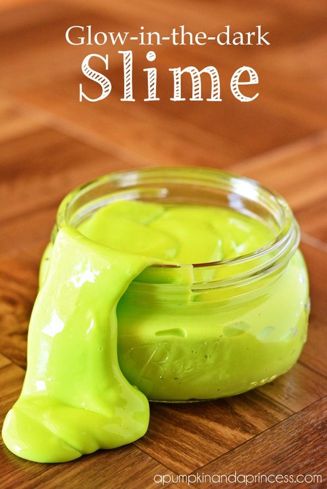 Neon Green Glow-In-Dark Slime