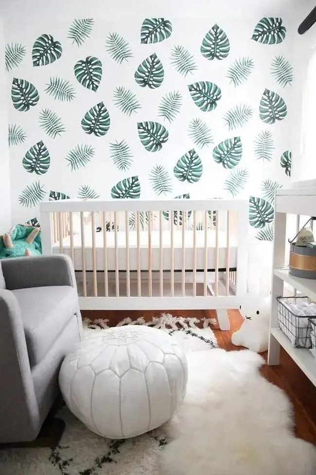 Green Leaf Nursery With Warm Wood