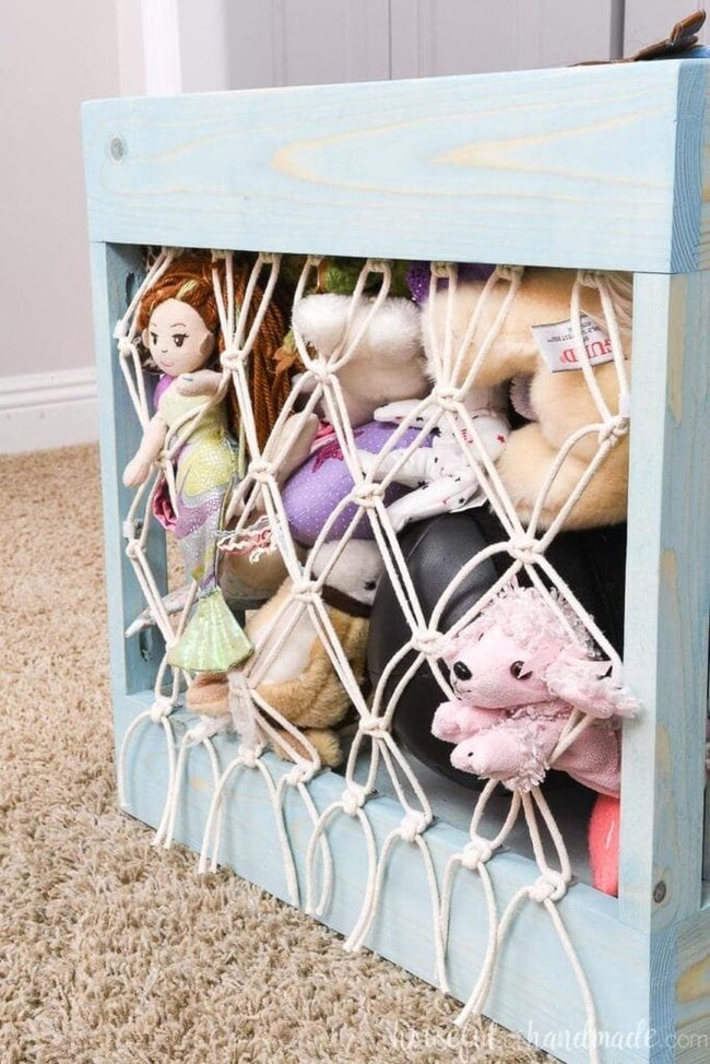 Macrame Net Plushie Storage