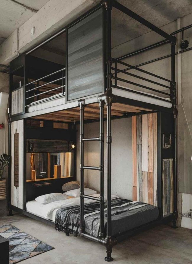 Steel And Reclaimed Grain Loft