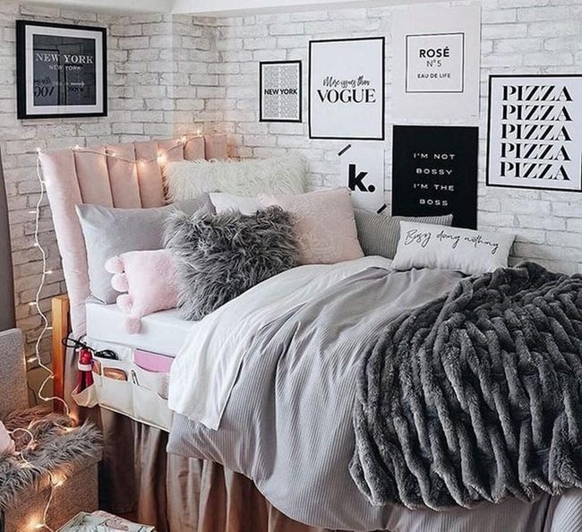 Black And White Urban Bedroom