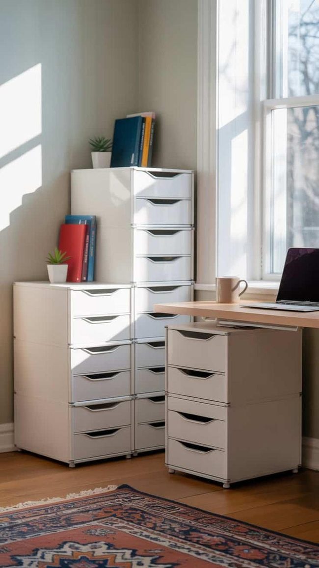 Clear Drawer Stackable Storage Units