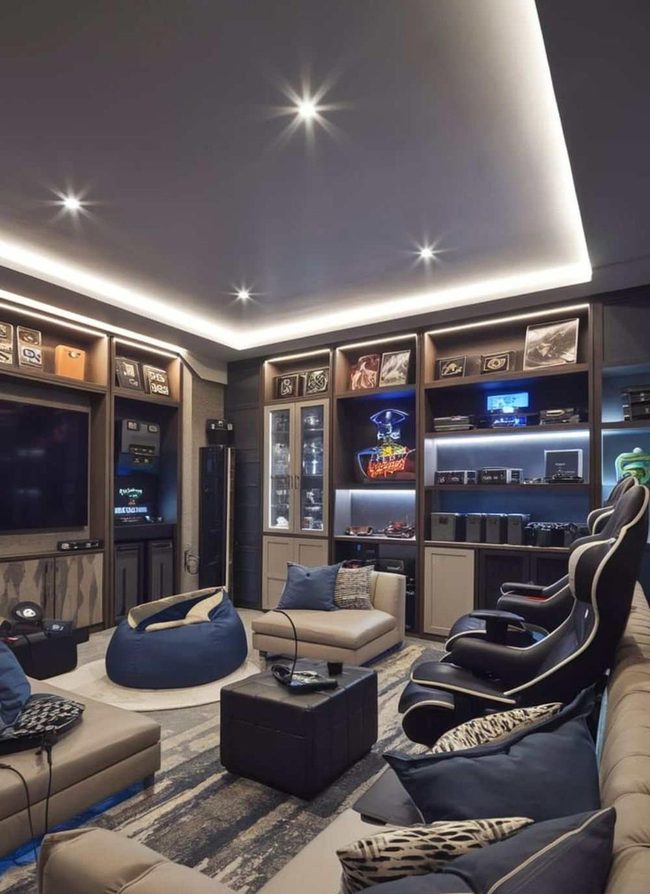 Large Screen Gaming Haven Setup
