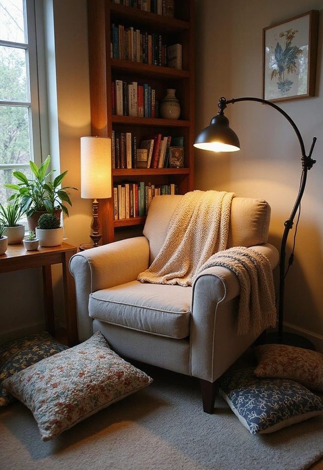 Gentle Corner Reading Nook