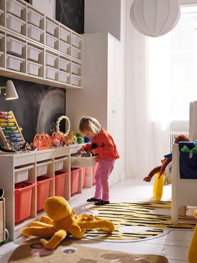 Bright Chalkboard Walls For Kids