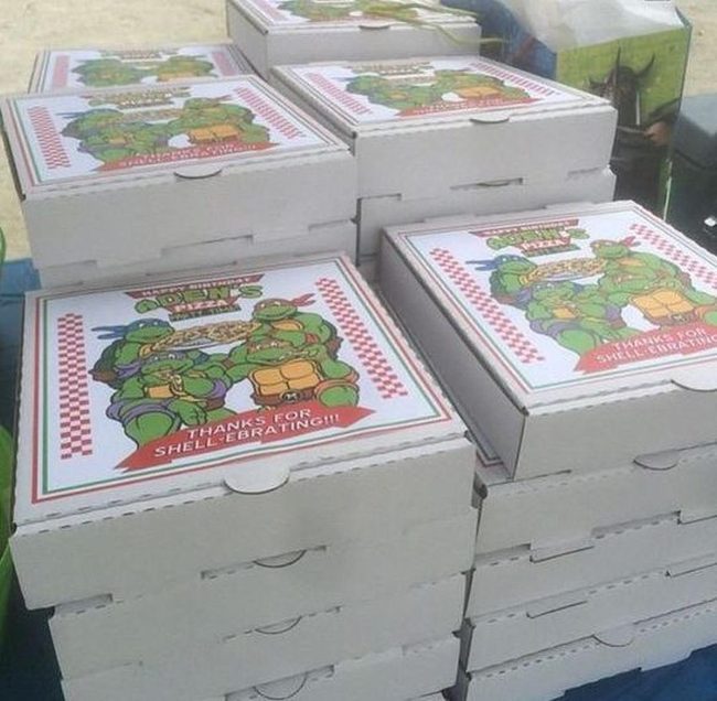 Green Turtle Pizza Collector'S Boxes