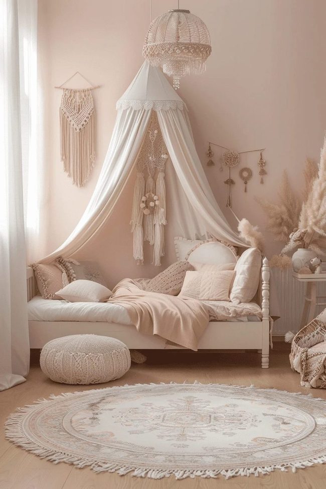 Pale Canopy Bedroom Sanctuary
