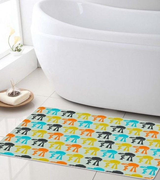 Colorful Robot Bath Mats