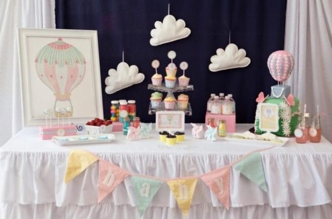 Pastel Clouds Baby Celebration