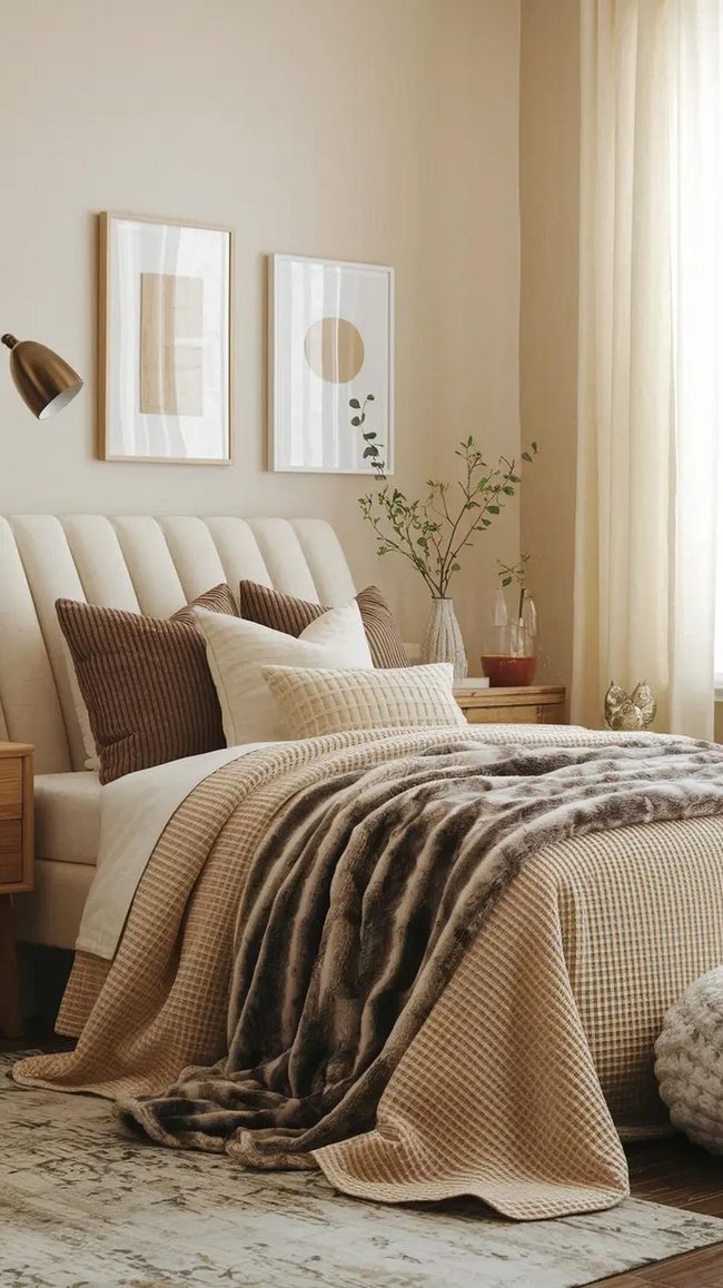 Layered Fabrics Transform Bedroom Anchor