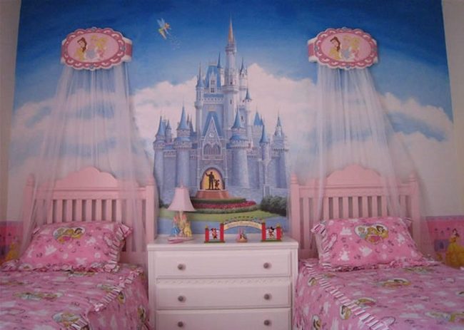 Fairytale Castle Pink Princess Bedroom