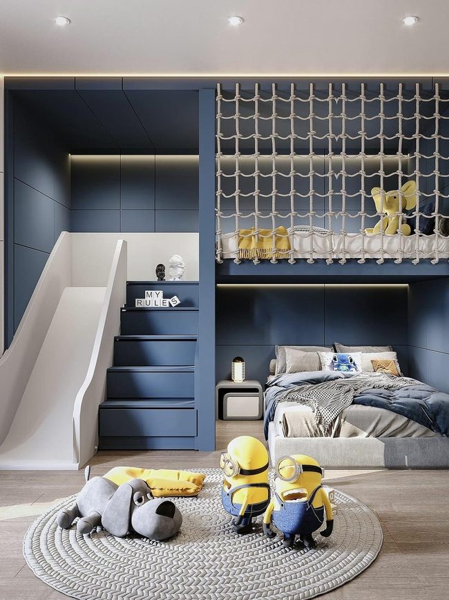 Navy And Cream Bedroom Sanctuary
