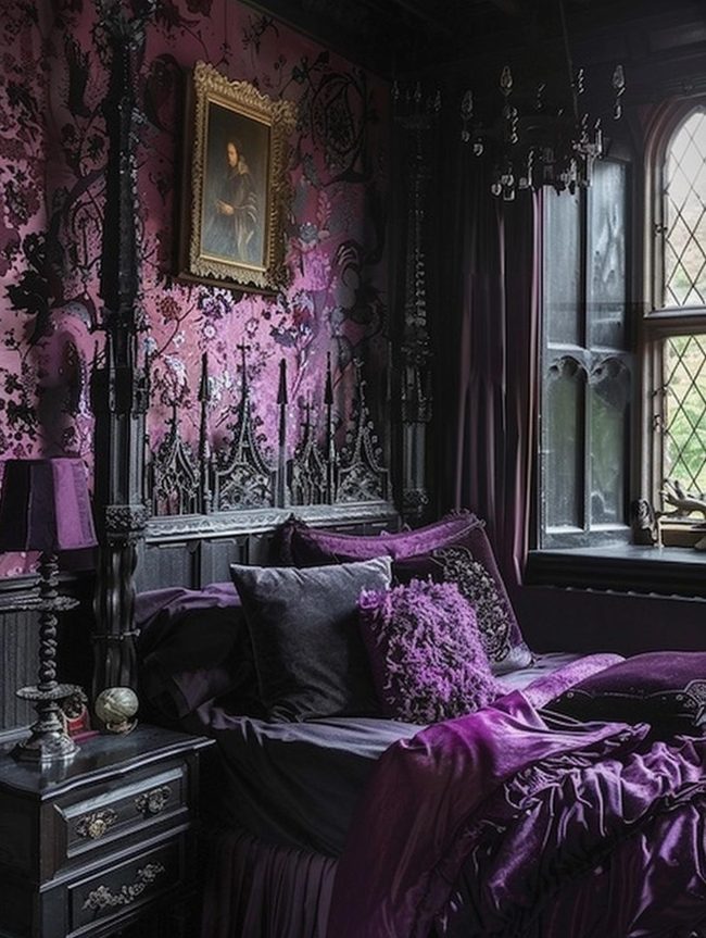 Deep Black Iron Boudoir