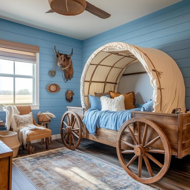 Weathered Oak Frontier Sleeping Quarters