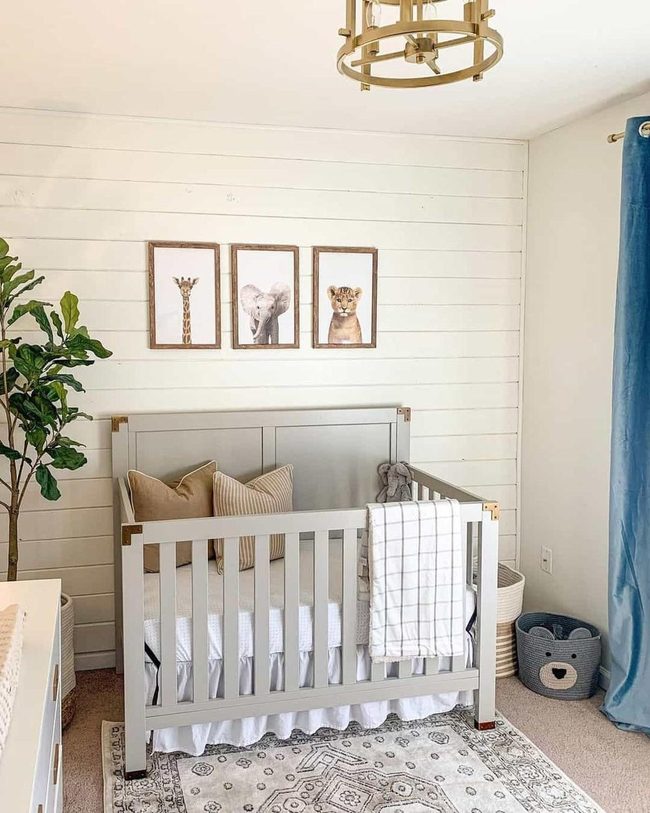 White Shiplap With Animal Friends