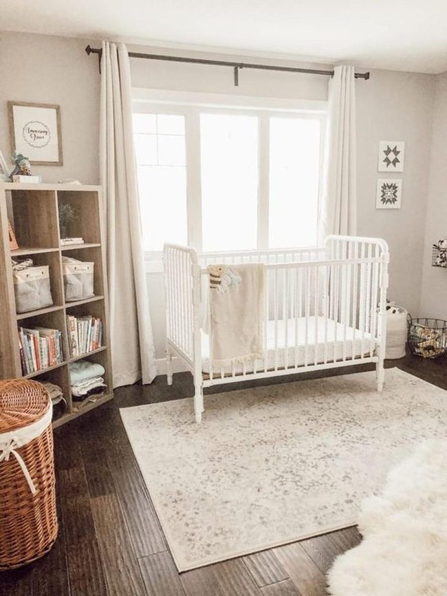White Crib, Warm Wood Floors
