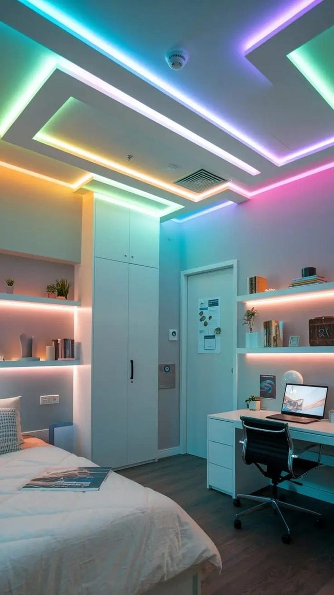 Color-Shifting Ceiling Lanterns Boost Focus