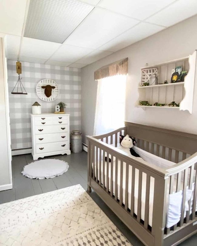 Soft Gingham Farmhouse Nursery