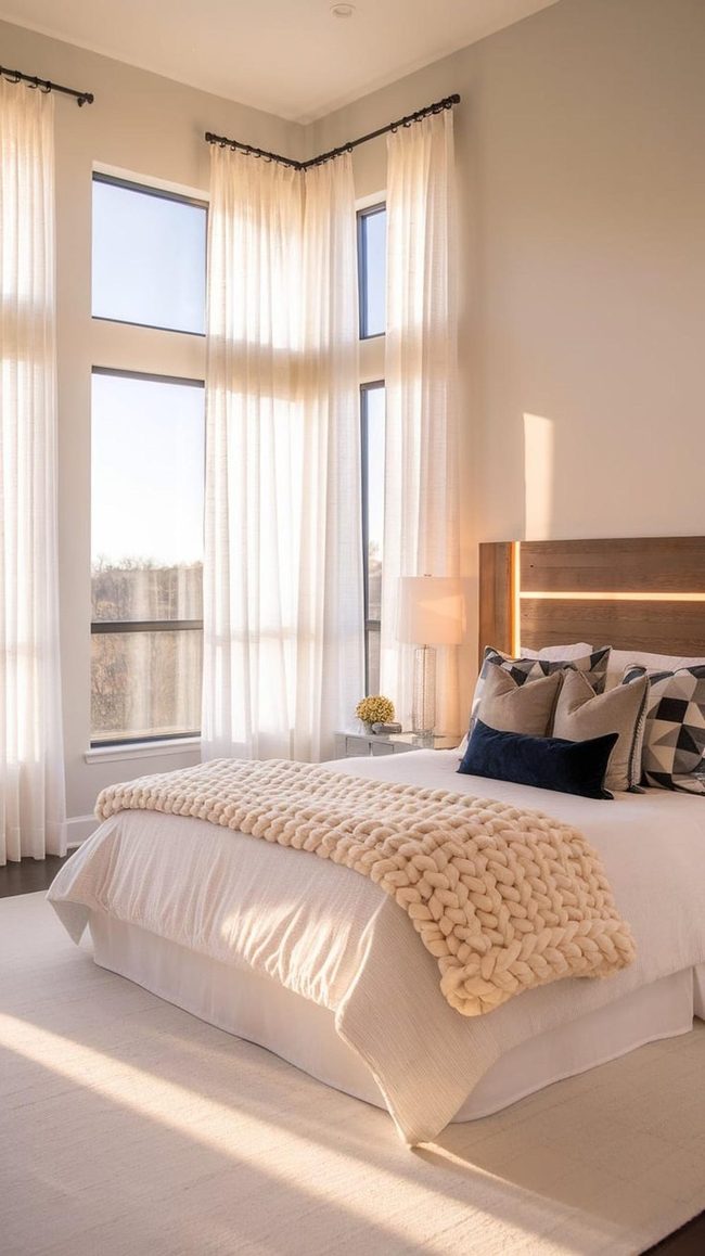 Hand-Painted Fabric Statement Walls