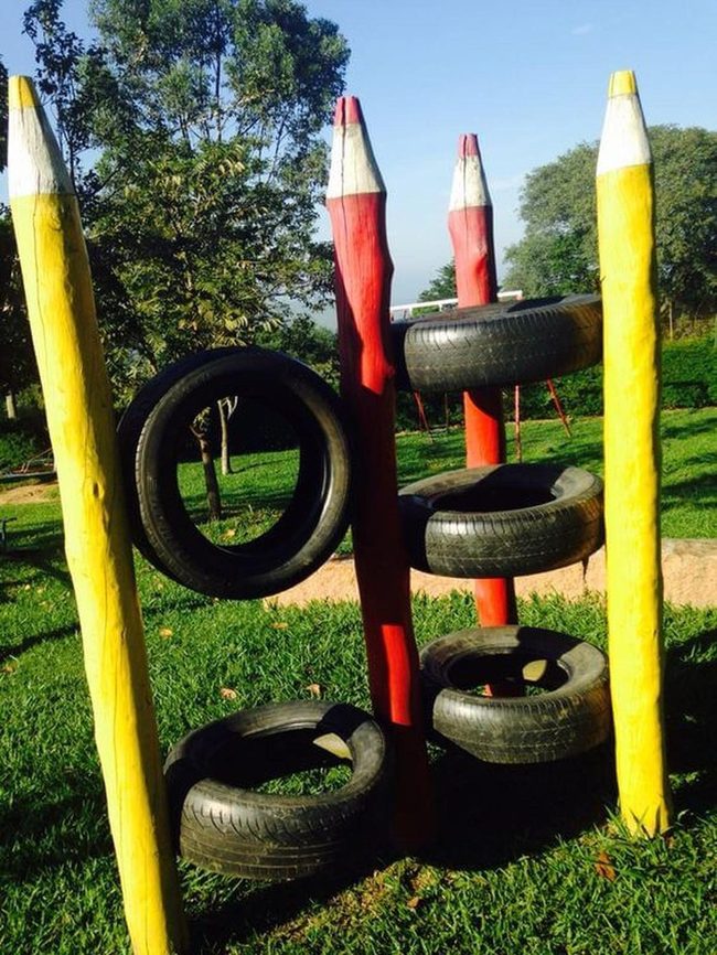 Recycled Tires Nature Playground